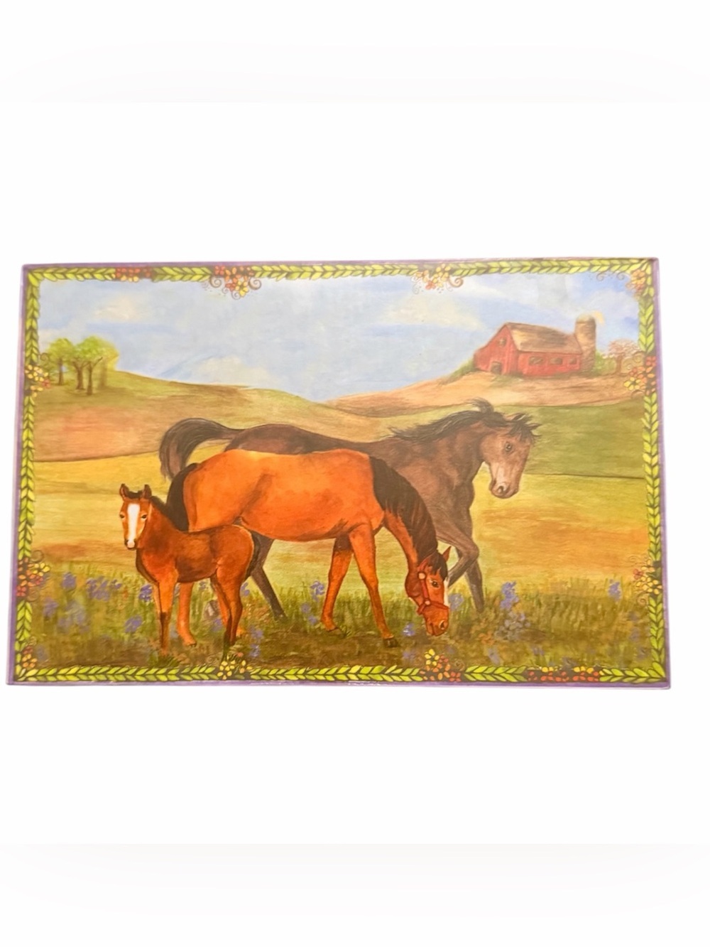 Horse Ranch Music Jewelry Box by Enchantments 2005 My Old Kentucky Home
